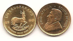 fourth ounce gold krugerrand coin