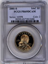2001 S mint Sacagewea proof golden dollar coin