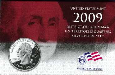 2009s Silver Quarters 6 coin proof set US mint item SV1