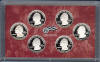 2009s Silver Quarters 6 coin proof set obverse image holder SV1