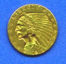 Indian US gold coin